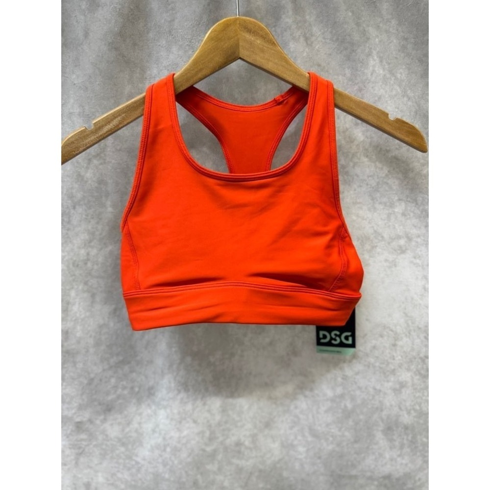 DSG Crossback Compression Bra Women's Small Orange New